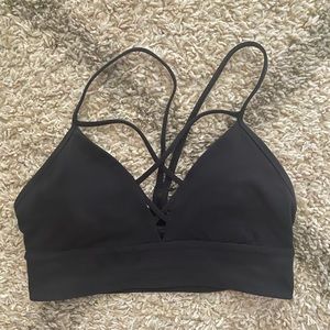 Lululemon Black Criss-Cross Sports Bra